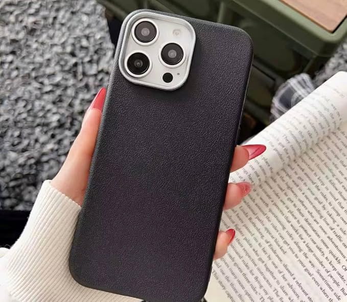 Funda Protectora Transparente para iPhone 17 Pro Max / 14 Pro Max / 17 Pro / 15 Pro Max / 15 Plus – Antigolpes y Ultrafina (Black, iPhone 14 Pro Max)