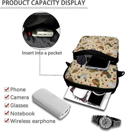 Men's Crossbody Bag, Small Cell Phone Wallet, Women's Shoulder Handbag, Travel Gym Bag