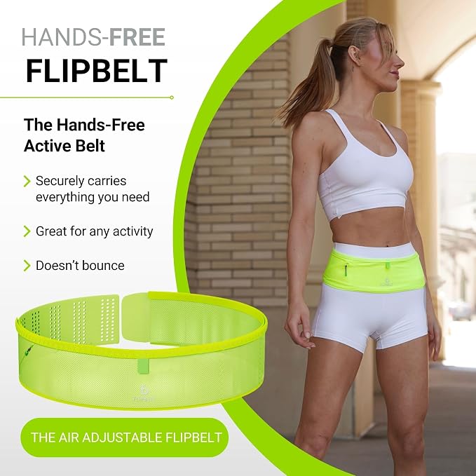 FlipBelt Air Adjustable - Neon Yellow - XSM