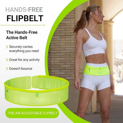 FlipBelt Air Adjustable - Neon Yellow - XSM