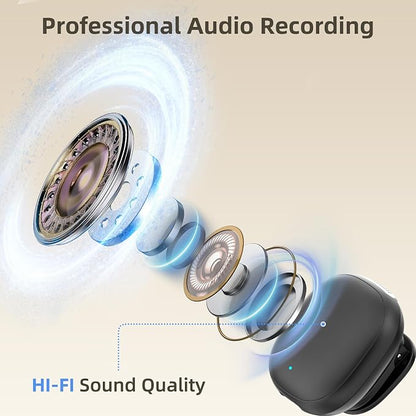 Wireless Lavalier Microphone for iPhone 16 15 Android - Ai Noise Cancelling Mini Phone Microphone USB C Magnetic Mic with 35H Charging Case for Video Recording Tiktok YouTube Vlogging