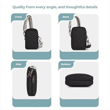 Travelon Anti-Theft Boho 2 Compartment Phone Crossbody