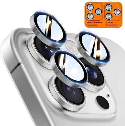 TOCOL for iPhone 14 Pro Max Camera Lens Protector/iPhone 14 Pro Camera Lens Protector Tempered Glass HD Individual Scratch Resistant Cover Accessories Case Friendly 2 Pack（Gray）