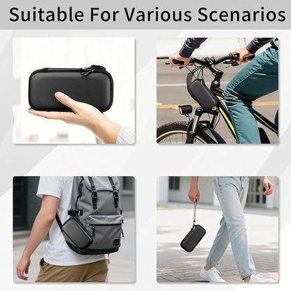 6500°F Hard Fire-Resistant Power Bank Case,Waterproof Electronic Organizer Travel Bag,Shockproof EVA Carrying Case for Cell Phones/Earbuds,Travel Gadgets for Cables,SD Memory Card,Camera Chips