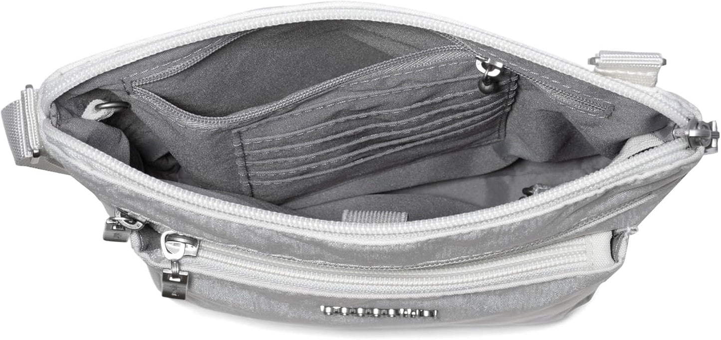 Baggallini Pocket Crossbody Bags for Women 8x8 Small Lightweight Durable Water-resistant Travel Purse W/Rfid