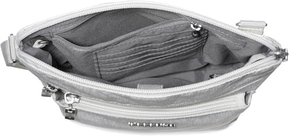 Baggallini Pocket Crossbody Bags for Women 8x8 Small Lightweight Durable Water-resistant Travel Purse W/Rfid