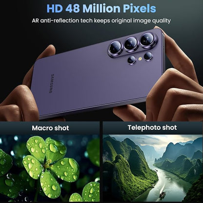 Uyiton for Samsung Galaxy S26 Ultra Camera Lens Protector - Case Friendly, [1:1] Perfect Fit, Top 9H+ Shatterproof Tempered Glass, Easy Install, Ultra HD, Military-Grade, Metal Camera Cover, Violet