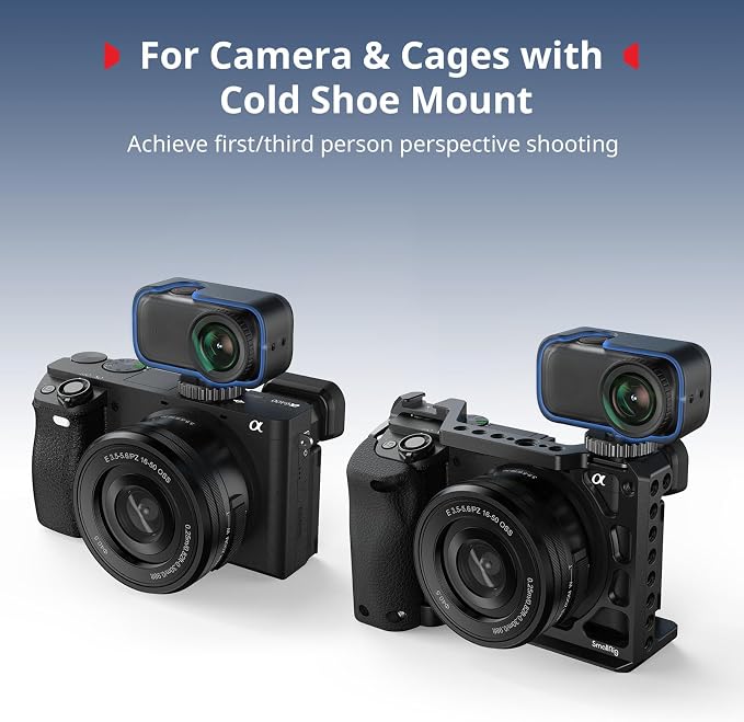 SmallRig Case for DJI Osmo Nano with Cold Shoe Mount, Horizontal-to-Vertical Shooting, for DJI Osmo Nano Sports Camera Accessories, Connect to Camera and Case with Cold Shoe
