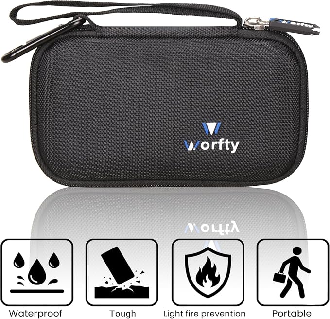 Portable Bank Charger Case for OHOVIV for charmast for YILANS for FOCHEW for VEEKTOMX Fast Charging Battery Protective Case(Black)