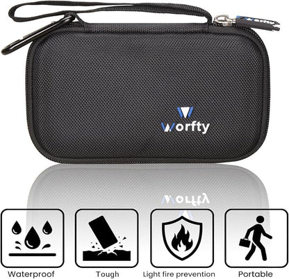 Portable Bank Charger Case for OHOVIV for charmast for YILANS for FOCHEW for VEEKTOMX Fast Charging Battery Protective Case(Black)