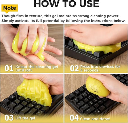 ASFSKY Car Cleaning Gel (Aromatherapy aroma) Dust Cleaning Putty Universal Car Interior Cleaner Keyboard Dust Remover Car Slime Gifts for Men Women girl（4 pack）