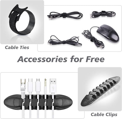 Electronics Organizer Travel Case,Cable Tech Organizer Bag,Medium Size Water Resistant Double Layers Pouch Carry Case for Cord,Phone,Charger,Earphone,Travel Accessories Essentials for Men,Grey