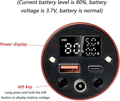 Aluminum Alloy 46950 Battery Case Quick Charging PowerBank Shell Durability Lightweight Portable Design for Outdoor Use