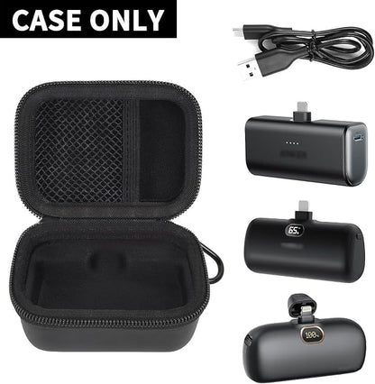 Boobowl Case Compatible with Anker Nano Power Bank with Built-in Lightning Connector 5,000 Mah 12W, Portble Charger Storage Holder for amelema/for LanLuk/for Feob Battery Pack - (Box Only)