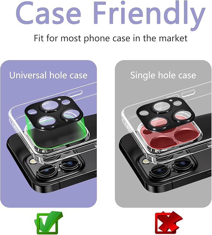 2 Pack Camera Lens Protector for iPhone 13 Pro/13 Pro Max,[Not Easy to Breakn ] AR Tempered Glass Strong Adsorption Metal Camera Cover Screen-Dark green