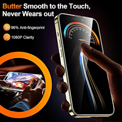 3 Pack Screen Protector for iPhone 14 Pro Max 6.7 Inch, Auto Dust Removal, 9H Hardness, Anti-Fingerprint, HD Clear Tempered Glas with Auto Alignment Kit