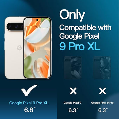 JETech Screen Protector for Google Pixel 9 Pro XL, 2+2 Pack | with Camera Lens Protector, HD Clear Tempered Glass, Anti-Scratch Protection, Easy Installation Tool