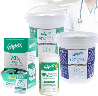 Wipex Alcohol Wipes for Electronics - Tech Wipes (80 Count (Pack of 1))