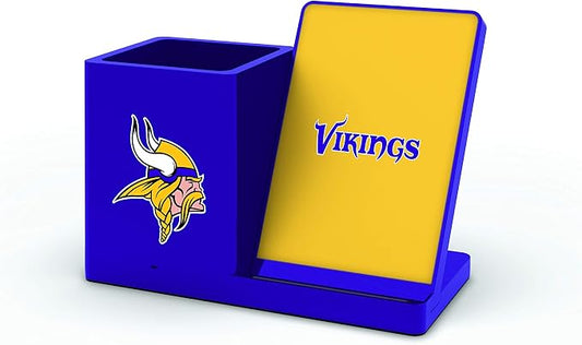 SOAR NFL Unisex Wireless Charging Stand and Desktop Organizer