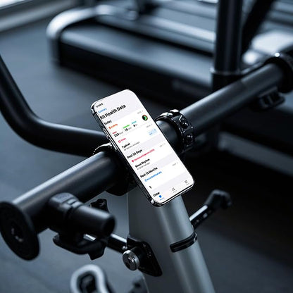 Gym Fitness MagSafe Phone Mount , Magnetic Bar Mount, Adjustable Strap, Compatible with Gym Equipment, Stroller, Shopping Cart, Exercise Bikes, Steering Wheel. for iPhone 16pro Max,15, 14, 13 Series