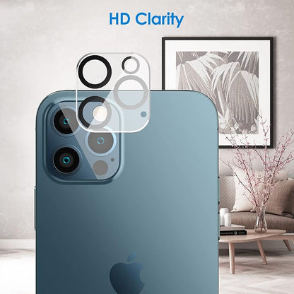 JETech Privacy Screen Protector for iPhone 12 Pro 6.1-Inch with Camera Lens Protector, Anti Spy Tempered Glass Film, 2-Pack Each