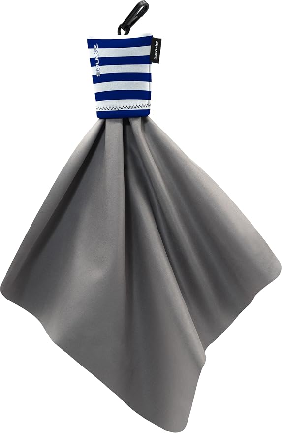 Alpine Innovations SPUDZ Classic Microfiber Cloth, Screen Cleaner and Lens Cleaner, Nautical Stripes, Large, 10 x 10 Inches