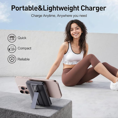 2026 Latest Magnetic Wireless Portable Charger Power Bank - 10000mAh 22.5W PD Fast Max Charging with Built-in LED Display, Magnetic Battery Pack for iPhone 17/16/15/14/13/12/Pro/Mini/Pro Max