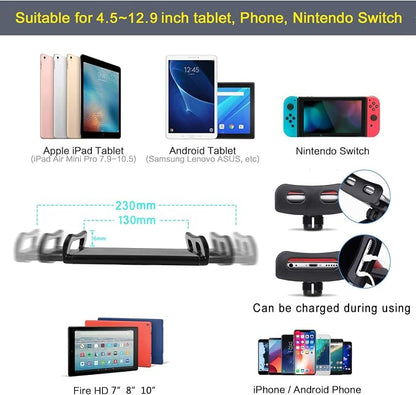 Tablet Stand Adjustable,Foldable Arm Stand for Bed,Aluminum Universal Flexible Tablet Holder with 360 Degree Rotation Compatible with iPad/iPhoneX/iPad Pro/N-Switch,or Other 4.5~12.9 Inches Devices