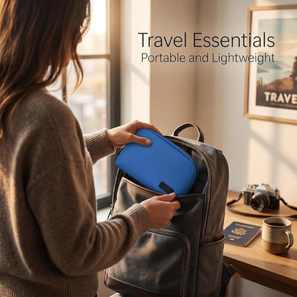 CAAORDKSO Cord Organizer Travel Cable Organizer Bag Tech Electronic Organizer Travel Case, Water Resistant Accessories Storage Tech Bag for Travel Essentials, Cable, Charger, Power Bank, Earphone,Blue