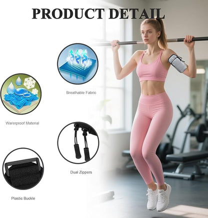 Phone Holder for Running Armband Cell Phone Holder for iPhone 17 16 15 14 13 12 11 Pro Max Xs Xr X Plus Air Mini Galaxy S26 Ultra Note,Arm Bag Fit Women Men Kids on Workout Gym Exercise Sport