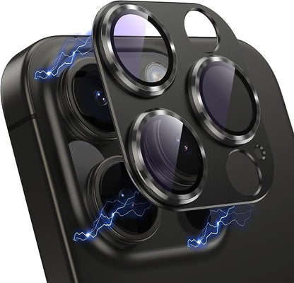 Korecase [2 Pack Camera Lens Protector for iPhone 16 Pro/iPhone 16 Pro Max,[Drop Protection] 9H Tempered Glass Camera Cover [Scratch Resistant] Case Friendly Lens Protector - Black