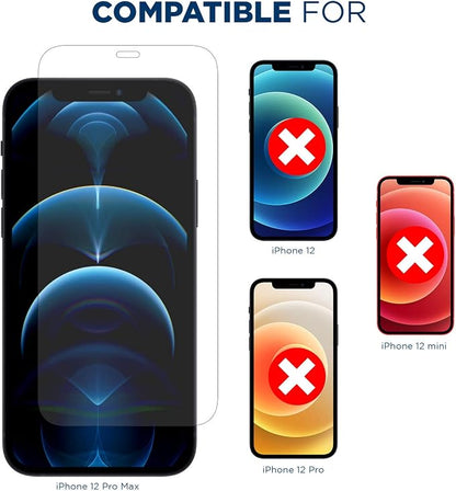 Tech Armor Ballistic Glass Screen Protector Designed for Apple iPhone 12 Pro Max 6.7 Inch 3 Pack Tempered Glass 2020
