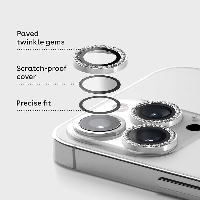 CASETiFY Camera Lens Gem [Easy Application] for iPhone 16 Pro / 16 Pro Max - Desert Gold