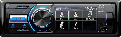 JVC - KD-X560BT - Digital Media Car & Marine Bluetooth Receiver iPhone/Android/USB/AUX Car Stereo with Rear Camera Input