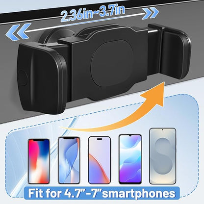 Gym Phone Holder 360 Rotation Golf Cart Phone Mount Magnet Phone Holder for Gym Fit 4.7-7 Inch Smartphone Gym Accessories for Women Men (Curved clamp Head Single Magnetic Suction Type)