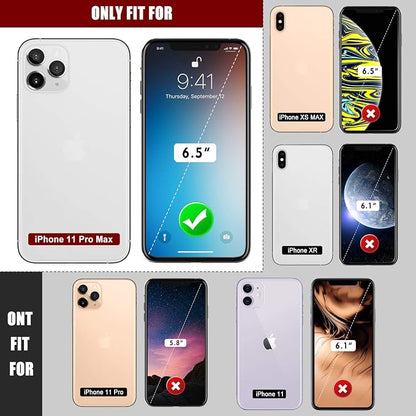 Mitywah Waterproof Case for iPhone 11 Pro Max, Heavy Duty Military Grade Case with Built-in Screen Protector, 360° Full Body Sturdy Metal Frame Protective Armor Case for iPhone 11 Pro Max, Camouflage