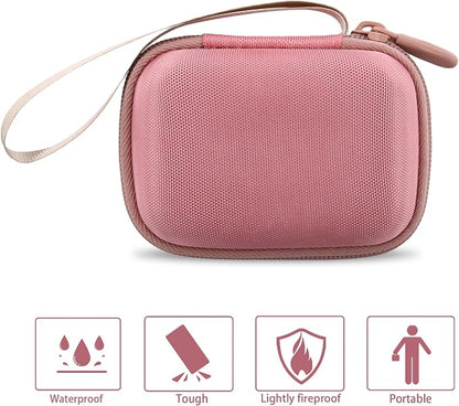 khanka Hard Travel Case Compatible with Anker Nano Power Bank (10,000mAh 45W), Protective Storage Bag for Portable Charger, Case Only (Pink)
