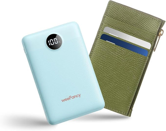 Small Portable Charger 10000mAh, Mini Power Bank with LED Display, 20W Fast Charging USB-C Battery Pack, Compact Travel Charger Compatible with iPhone 17/16/15/14, Android, etc