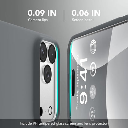 GONEZ Magnetic for iPhone 17 Pro Case, Compatible with MagSafe, [Screen Protector + Camera Lens Protector], Liquid Silicone Anti-Scratch Shockproof Protective Phone Case 6.3 inch, Dark Grey