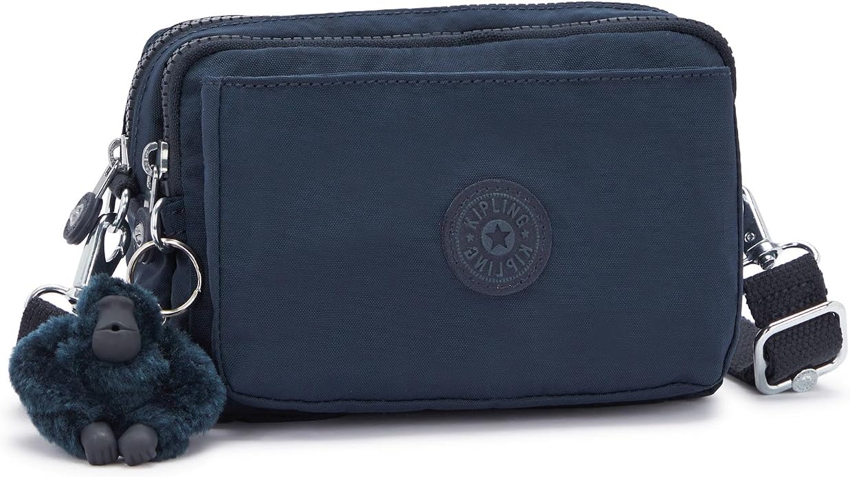Kipling Women’s Abanu Multi Crossbody Bag, Lightweight, Adjustable Nylon Waist Pack with Multi-Compartment Zip Pockets