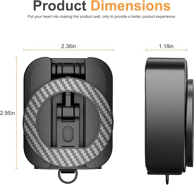 Alloy Magnetic Golf Cart Phone Holder for MagSafe iPhone,Unique Golf Gifts for Men Golfers Dad Father Husband,360° Foldable Rotation Phone Mount Portable Golf Accessories Mini Gym Phone Holder