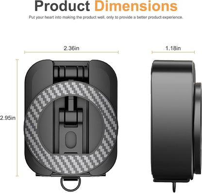Alloy Magnetic Golf Cart Phone Holder for MagSafe iPhone,Unique Golf Gifts for Men Golfers Dad Father Husband,360° Foldable Rotation Phone Mount Portable Golf Accessories Mini Gym Phone Holder