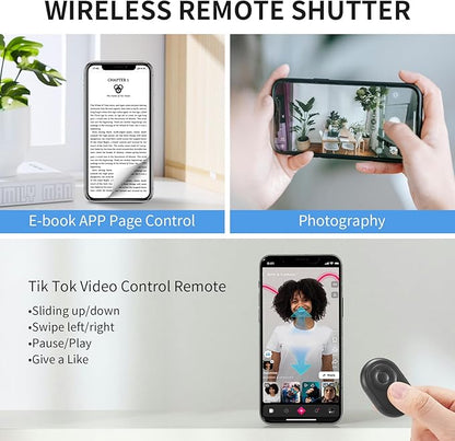 Phone Holder for Bed Desk, Overhead Phone Mount with Wireless Remote, Flexible Phone Stand Lazy Bracket Mount Long Arms Clamp for iPhone, Samsung, Google Pixel, Moto
