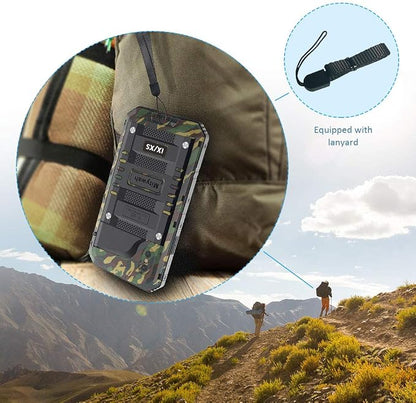 Mitywah Shockproof Case Compatible with iPhone X/XS,Waterproof Full Body Protective Cover with Impact Resistant Aluminium Alloy,Strong Military Defender Heavy Duty Metal Shell for Outdoor, Camouflage