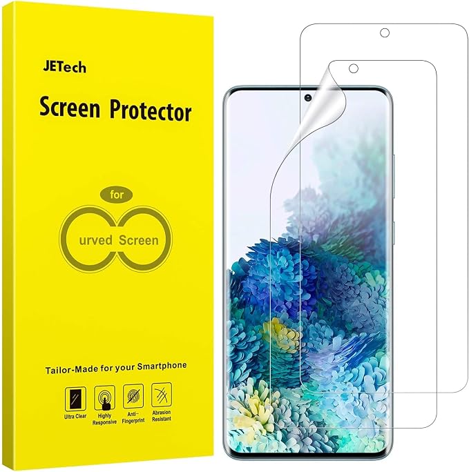 JETech Screen Protector for Samsung Galaxy S20 Plus, 2-Pack | Self-Healing TPU Film, HD Clear, Anti-Scratch Protection, Bubble-Free Installation
