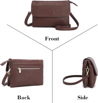 MINICAT RFID Blocking Small Crossbody Bags for Women Vegan Leather Mini Travel Purses Cell Phone Purse Cross Body Bag