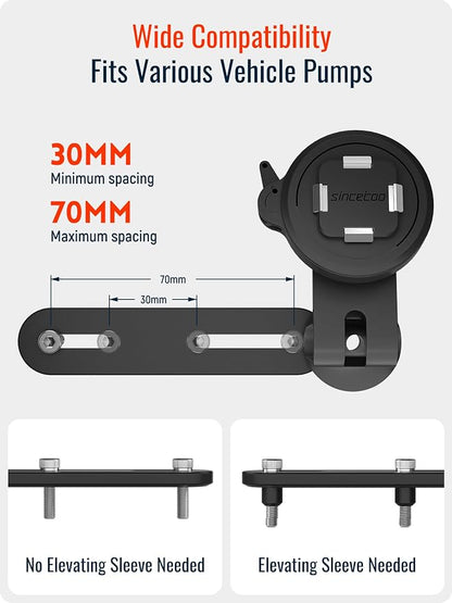 sincetop Motorcycle Brake Reservoir Mount - Series Q [ Quad ] - Brake Pump Cover Scooter/Moto Phone Holder, Quick Release Aluminum Moto Motobike Tank Cell Phone Base Stand
