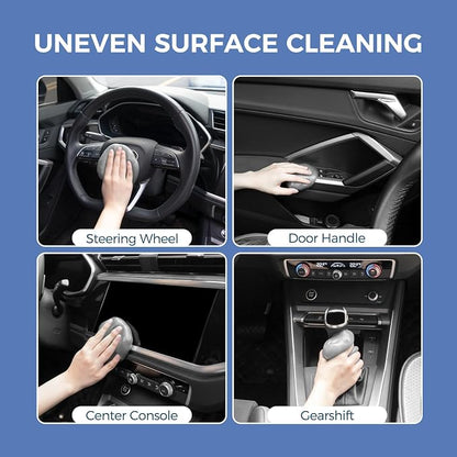 CLICK CLEAN 2Pcs Cleaning Gel for Car, 7oz Car Detailing Tools, Cleaning Putty Gel, Car Interior Cleaner Universal Dust Cleaner for Keyboard, Laptop, Air Vents (Coconut)
