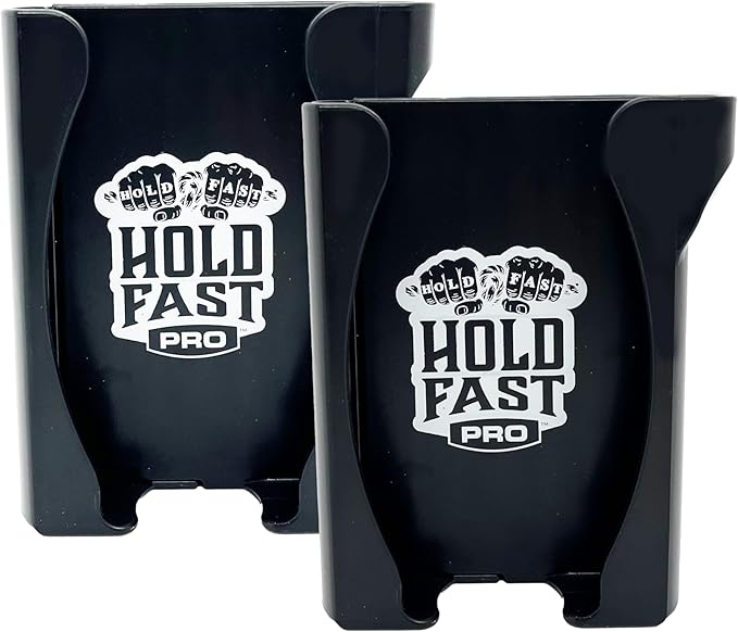 Golf Cart Phone Holder – Universal Phone Caddy for Golf Carts & Boats – Secure Mount for Square Struts & Round Poles – Fits Large Phones & Thick Cases – No Tools Needed (2 Pack)