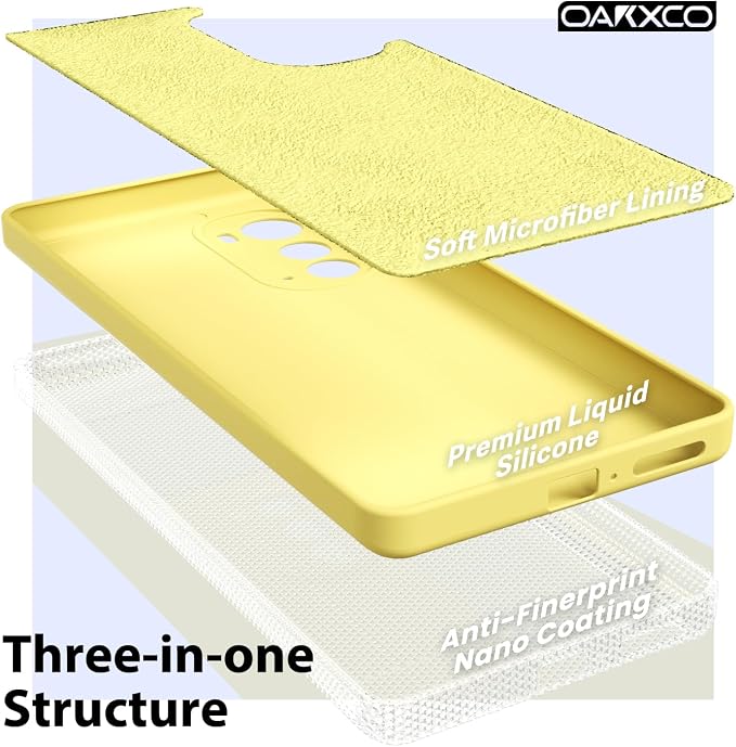 oakxco for Motorola Edge 2022 Phone Case Liquid Silicone Grip, Fluorescent Bright Solid Color, Cute Thin Slim Soft Rubber TPU Plain Smooth Gel Matte Protective Cover for Women Girl, Lime Neon Yellow